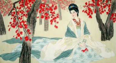 beautiful chinese girls paintings