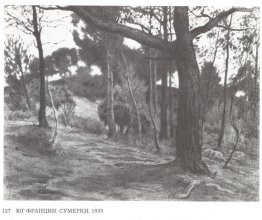 South Of France Twilight 1935