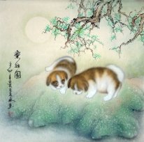 Dog - la pintura china