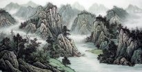 Bergen en water - Chinees schilderij