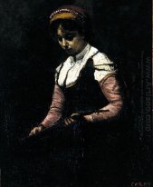 Muchacha con la mandolina 1865