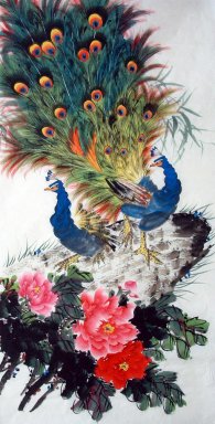 Peacock - la pintura china