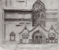 Draft Facade Tretyakov Gallery 1900 1