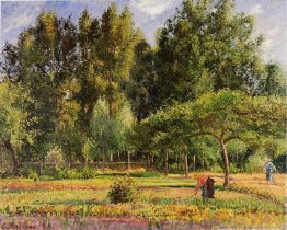 poplars afternoon in eragny 1899