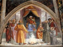 The Trial By Fire St Francis Before The Sultan Of Egypt 1485