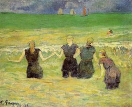 women bathing dieppe 1885