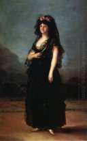 Queen María Luisa Wearing A Mantilla 1799