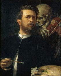 self portrait with death as a fiddler 1872