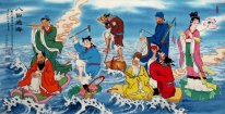 Eight Immortals Crossing the Sea - Chinese Painting