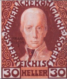 Design For The Anniversary Stamp With Austrian Emperor Francis I