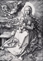 madonna von einem Engel gekrönt 1520