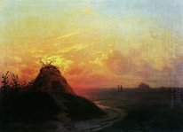 Campo de la puesta del sol 1861