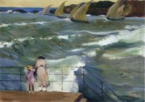 Les vagues à San Sebastian 1915