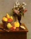 Stillleben mit Blumen und Früchten 1866