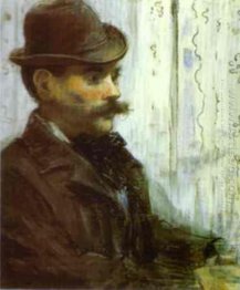 man in a round hat alphonse maureau 1878