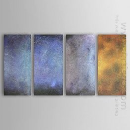 Hand-painted Oil Painting Abstract Oversized Wide - Set of 4