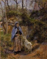 peasant woman with a goat 1881