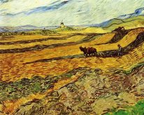 Campo E Ploughman e moinho 1889