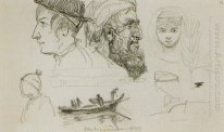 Typer av folk på sjön Tiberias 1881