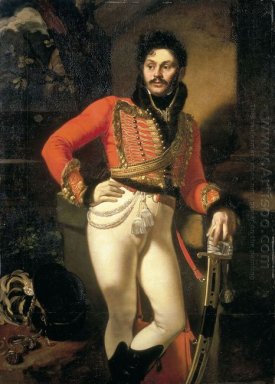 Porträt von Oberst Evgraf V Davydov 1809