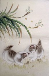Kat - Chinees Schilderij Kat - Chinees Schilderij