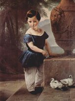 Portret van Don Giulio Vigoni Als een kind 1830