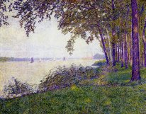 Die Schelde Upstream Von Antwerpen Nach Nebel 1892