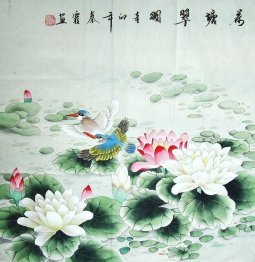 Lotus&Birds - Chinese Painting