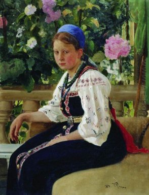 Portrait Of S F Mamontova 1879