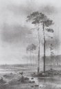 сосна в болоте 1882