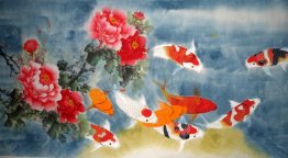 Fish&Peony - Chinese Painting