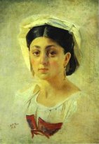 Young Italian Woman In A Folk Costume Study