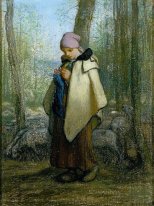 Den Stickning Shepherdess 1857