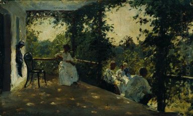 Auf der Terrasse 1908