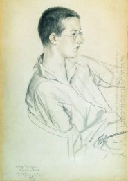 Portrait Of Composer Dmitri Shostakovich In Adolescence 1923