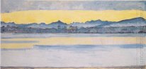 Lake Geneva With Mont Blanc At Dawn 1918 1