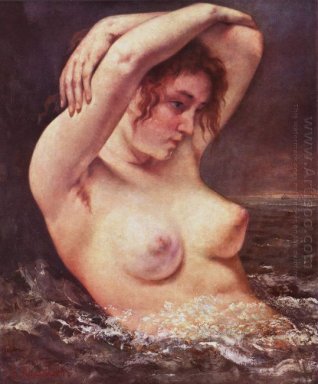 La donna nel Waves La Bagnante 1868