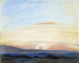 Study Of Sky Setting Sun 1849