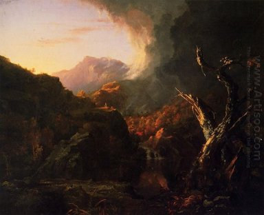 Paysage avec des arbres morts 1828