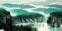 Mountains, river - Chinese Painting