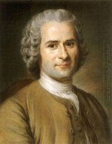 Portret van Jean Jacques Rousseau