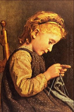 Peu Knitting Girl