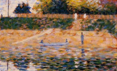 Barche vicino alla spiaggia di Asnieres 1883