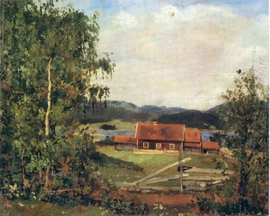 Maridalen paisaje de Oslo 1881