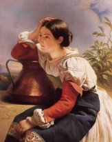 Young Italian Girl By The Well