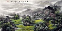 Montagnes, l'eau - peinture chinoise