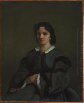 Mulher com luvas de 1858