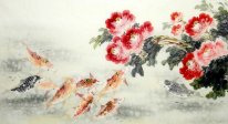 Fish-Peony - Chinese Painting