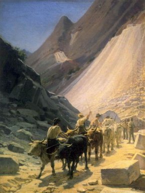 El Transporte de mármol en Carrara