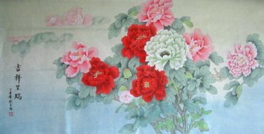 Pivoine - Peinture chinoise